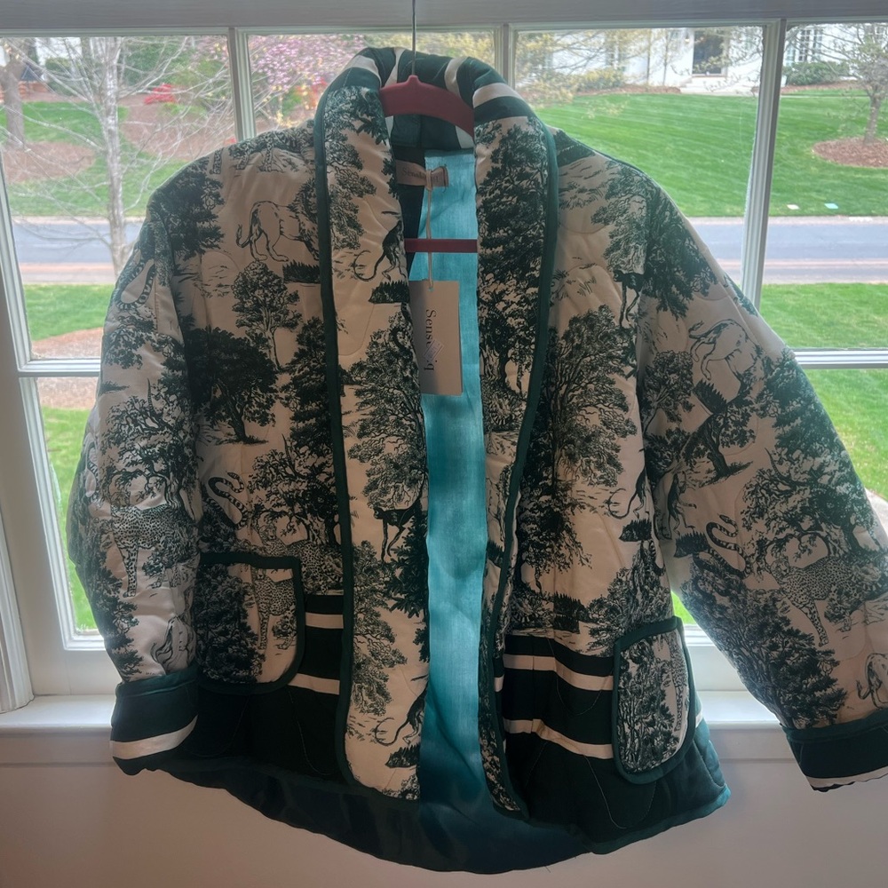 Chinoiserie Puffy Jacket